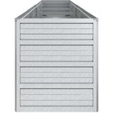 vidaXL Visoka greda 320x40x45 cm pocinkano jeklo srebrna | Shoptok.si