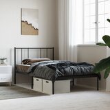 vidaXL Metalni okvir za krevet s uzglavljem crni 80x200 cm Cijene