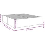 vidaXL Posteljni okvir brez vzmetnice temno siv 180x200 cm tkanina Cene
