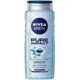 Nivea Men Pure Impact gel za prhanje za telo in lase 500 ml za moške