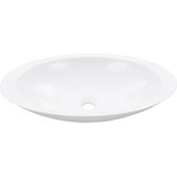 Maison Chic Umivalnik - Kopalna umivalnik - Lavabo 59,3x35,1x10,7 cm mineralna litina/marmor bel, (21684792) Cene