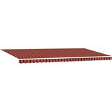 vidaXL Ročna zložljiva tenda oranžne in rjave barve 600x350 cm | Shoptok.si