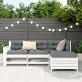  4-dijelni set vrtnih sofa od masivne borovine bijeli | shoptok.hr