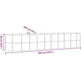  Povišena vrtna gredica od pocinčanog čelika 396x100x68 cm antracit | shoptok.hr