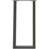  Noge za konzolno mizico v obliki črke U 2 kosa antracitne 38 x (72-73) cm jeklo, (22123979) | Shoptok.si