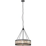 Premier Housewares Kovinska viseča svetilka s steklenim senčilom ø 60 cm Waldorf – Cene