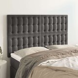  Posteljno vzglavje 4 kosa temno siv 72x5x78/88 cm žamet, (20792881) Cene