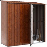  Vrtne šupe Smeđa 203 x 85 5 x 200 cm Metal | shoptok.hr