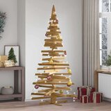 vidaXL Božićna drvca s stalakom Smeđa 210 cm Masivna borovina | shoptok.hr
