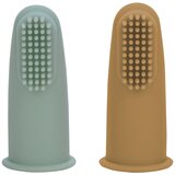 Freeon naprstna ščetka silikonska set green, brown | Shoptok.si