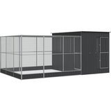  Kavez za ptice s produžetkom srebrni 497x303x216 cm čelični | Eponuda.com