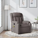 vidaXL Masažni naslanjač taupe blago | Shoptok.si