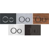 Geberit Sigma50 Round tipka za dvokoličinsko ispiranje bela/crni hrom/bela - staklo 115.651.SI.1 | Eponuda.com