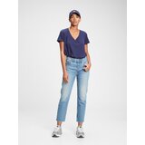 GAP Blue Women's T-Shirt Organic Vintage V-neck Cijene