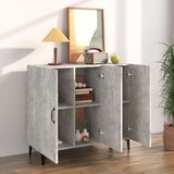  Komoda betonsko siva 90x34x80 cm konstruiran les, (20654049) | Shoptok.si