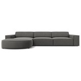 Micadoni Home Siva žametna kotna zofa (levi kot) Jodie - Micadoni Home Cene