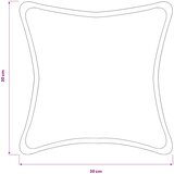  Presvlaka za jastuk 2 pcs HOUTEN Tamnosiva 30 x 30 cm Bouclé | shoptok.hr