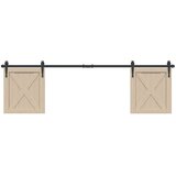 vidaXL Komplet drsnih vrat omarice 183 cm ogljikovo jeklo | Shoptok.si