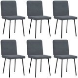 Maison Chic Jedilni stoli - Vzorci stoli 6 kosov temno siv žamet A1363, (22031190) | Shoptok.si