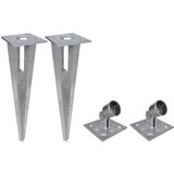 vidaXL Mrežna ograja s stebrički koničasta pocinkano jeklo 25x1,5 m | Shoptok.si
