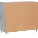  Komoda siva boja betona 90x34x80 cm od konstruiranog drva | shoptok.hr