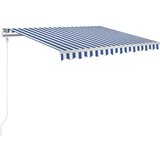Maison Chic Avtomatsko zložljiva tenda - Senčniki 300x250 cm modra in bela, (22038957) u