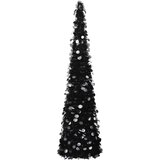  Prigodno umjetno božićno drvce crno 180 cm PET | shoptok.hr