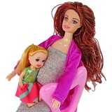  Lutka za igru sa crvenom dugom kosom, djevojčicom i hranilicom - MOM | shoptok.hr