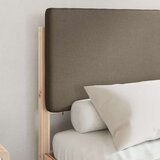  Posteljni okvir z oblazinjenim vzglavjem Taupe 135 x 190 cm, (5000101439) | Shoptok.si