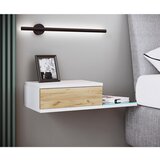 MID.YOU nočna Omarica Konsila L, Bela, Barva Hrasta | Shoptok.si