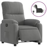 vidaXL Električni naslanjač tem. siva mikrovlakna, (20978905) | Shoptok.si