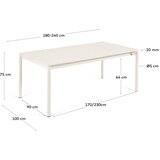Kave Home Vrtni stol aluminijski 100x180 cm Zaltana – | shoptok.hr
