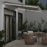 Tenda na ručno uvlačenje s LED antracit i bijela 350 x 250 cm | Eponuda.com