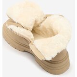 Resti Beige women's insulated trapper boots Radoras | ePonuda.com