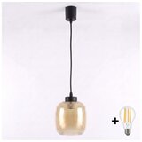 Brilagi LED luster na lanku R GLASS 1xE27/60W/230V prečnik 14 cm crna/zadimljeno smeđa Cene