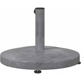  Baza za suncobran Tamno siva drvenasta 48 x 48 x 32 cm | shoptok.hr