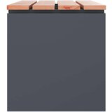  Vrtna klupa Antracit 80 x 40 x 43 cm Čelik | shoptok.hr