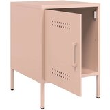  Noćni ormarići 2 kom ružičasti 36 x 39 x 50 5 cm čelični | shoptok.hr
