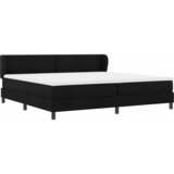  s opruga kutije s uzglavljem Crna 200 x 200 cm tkanina | shoptok.hr