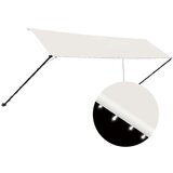 Maison Chic Zložljiva tenda - Senčniki z LED lučmi 400x150 cm krem, (22038630) | Shoptok.si