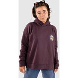 Passenger Outlook Recycled Cotton Pulover s kapuco deep plum | Shoptok.si