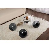 Hanah home sto za dnevnu sobu evara black transparent | ePonuda.com
