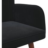 SOFA za dvije osobe Crna 115 x 61 x 87 cm Baršun | Eponuda.com