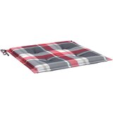 vidaXL jastuci za vrtne stolice 4 kom crveni karirani 50 x 50 x 3 cm | shoptok.hr