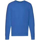 Fruit Of The Loom Blue Men's Sweatshirt Lightweight Raglan Sweat Cene