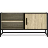vidaXL TV omarica sonoma hrast 80x34,5x40 cm inženirski les in kovina | Shoptok.si