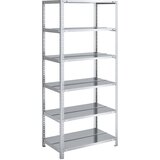 hofe Privijačen regal za dokumentacijo, pocinkan, višina regala 1850 mm, dvostransko, osnovni regal, širina x globina 750 x 600 mm | Shoptok.si