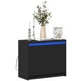 vidaXL Komoda s LED crna 72x34x61 cm od konstruiranog drva | shoptok.hr