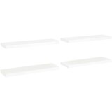 vidaXL plutajuće zidne police 4 kom bijele 80 x 23,5 x 3,8 cm MDF | shoptok.hr