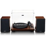 Lenco gramofon LS-600WA, z zvočniki, Bluetooth 5, vgrajenim predojačevalnikom in ojačevalnikom, RCA izhodom, 2x30W RMS, 33 in 45 vrtljajev na minuto, vložek Audio-Technica AT-VM95E | Shoptok.si